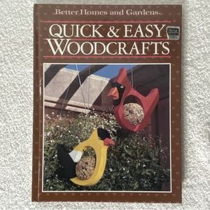 Vintage Better Homes & Garden Quick & Easy Wood Crafts Hardcover Book